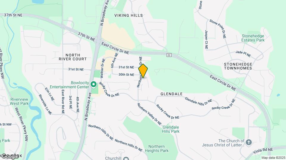 2922 Northern Valley Dr NE Map and Location Details