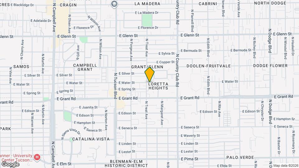 2466 N Treat Ave, Unit 2466 Mapa y Detalles de la Ubicación