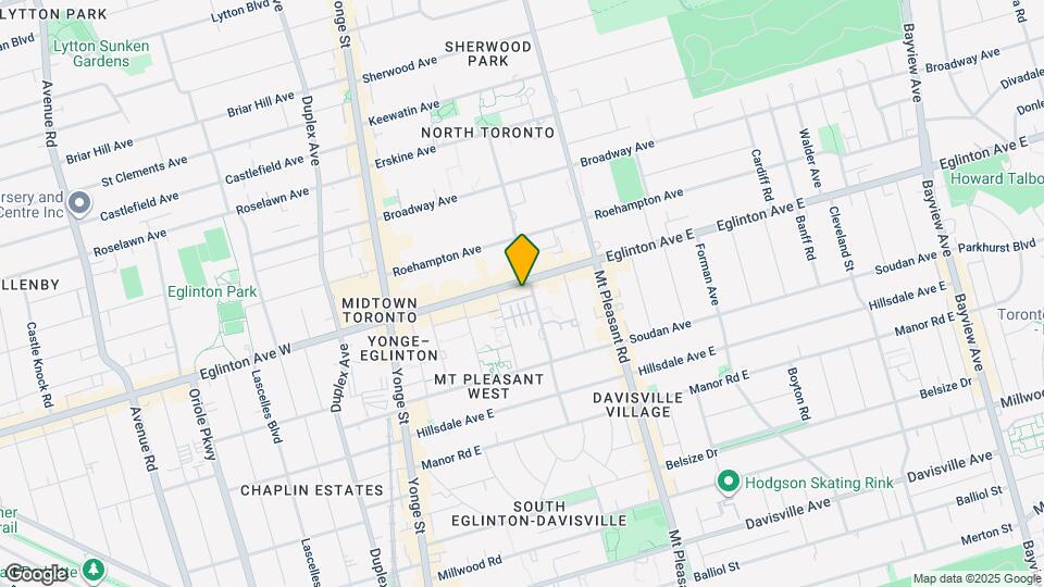 123 Eglinton Ave E Map and Location Details