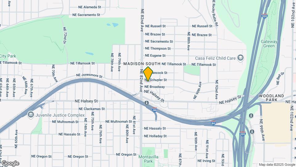 8231 NE Broadway Map and Location Details