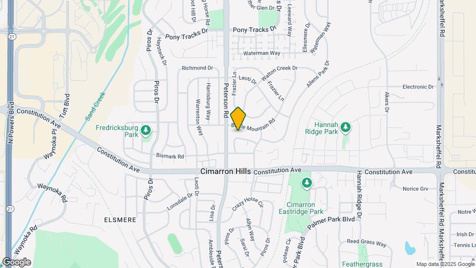 2588 Weyburn Way Mapa y Detalles de la Ubicación