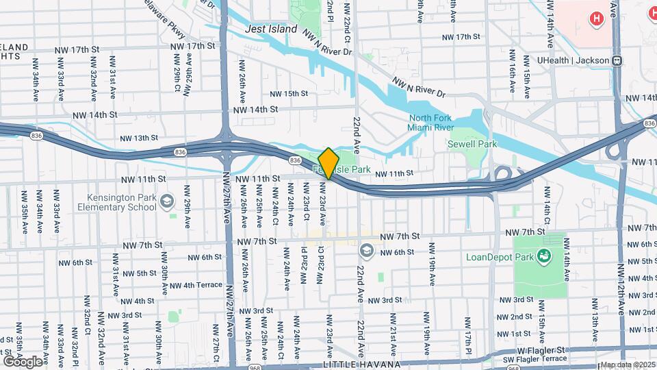 1021 NW 23rd Ave Map and Location Details