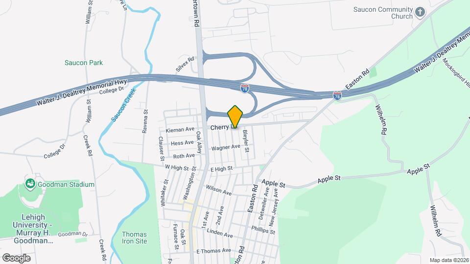 1641 Riegel St Map and Location Details