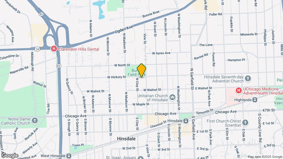 312 W Hickory St Map and Location Details