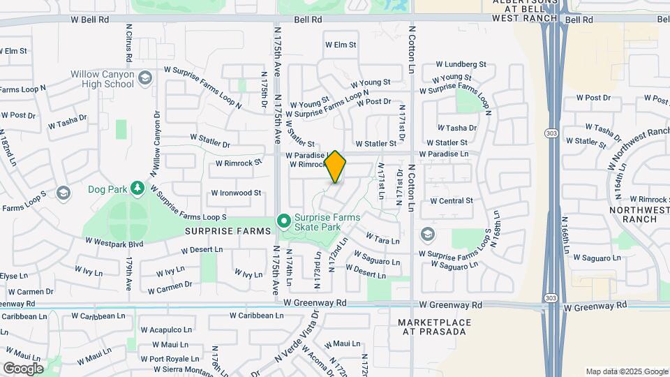 15958 N 173rd Ave Map and Location Details