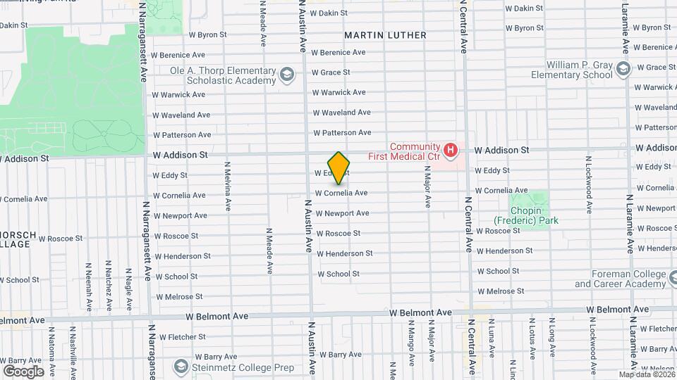 5916 W Cornelia Ave Map and Location Details