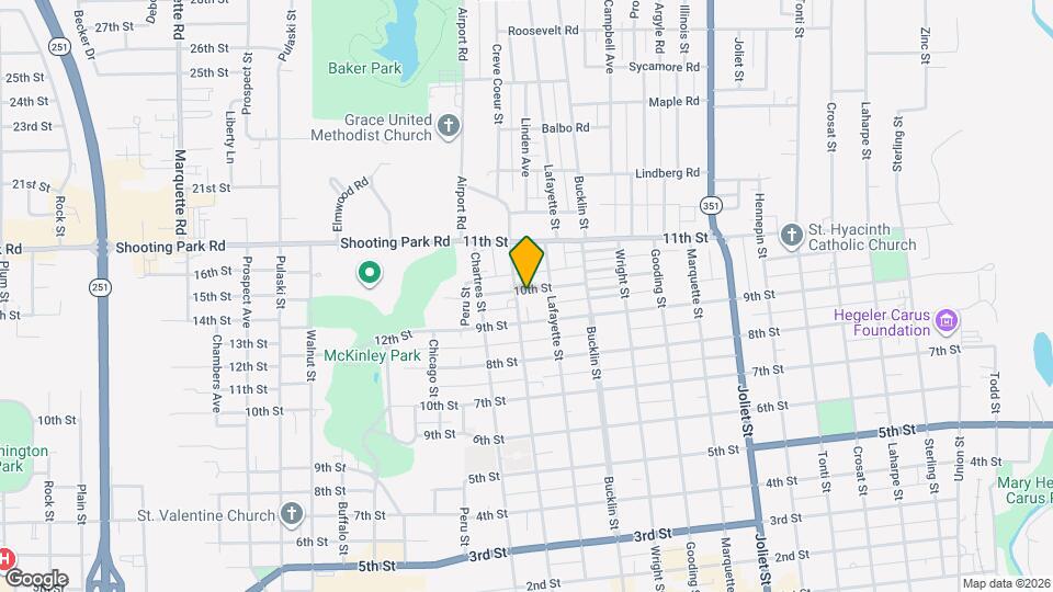 206 10th St Map and Location Details