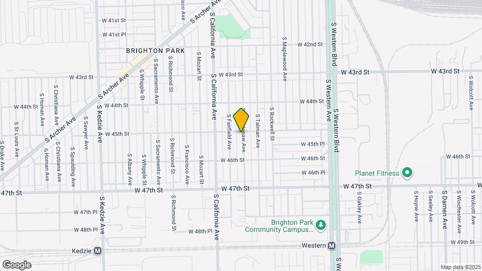 4500 S Washtenaw Ave. Map and Location Details