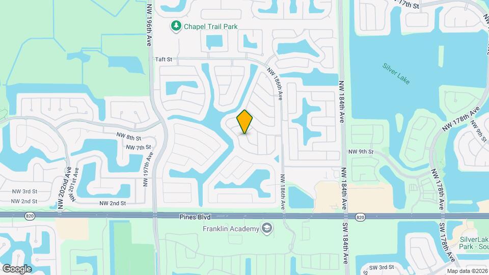 18980 NW 10th Terrace Map and Location Details