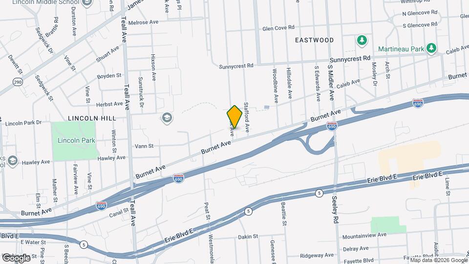547 Hickok Ave Map and Location Details