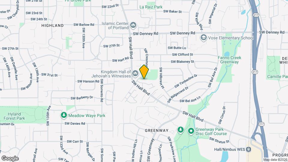 7566 SW Cresmoor Dr Map and Location Details