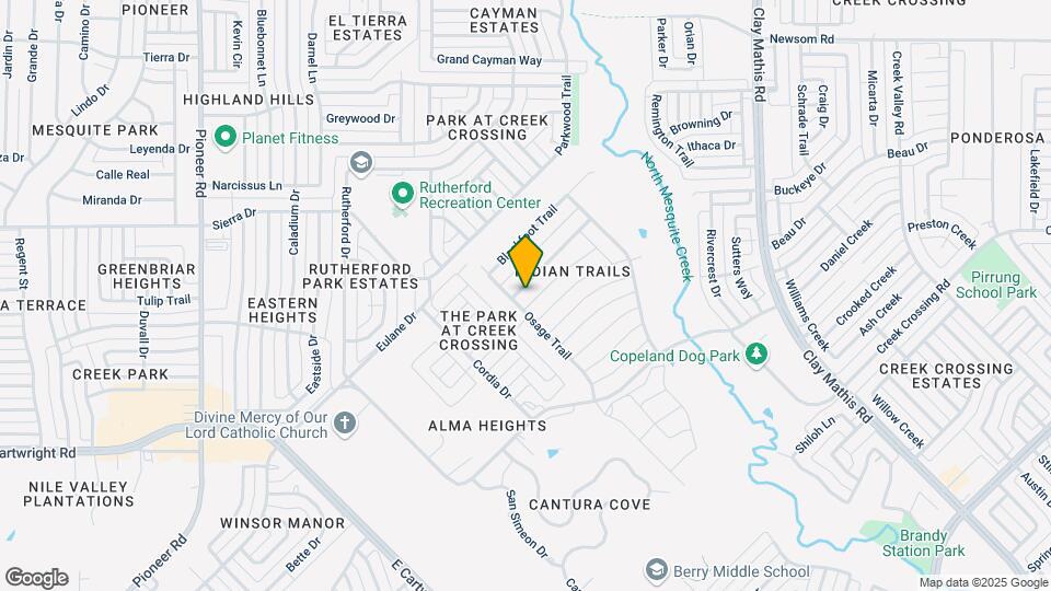 1806 Arapaho Trail Map and Location Details