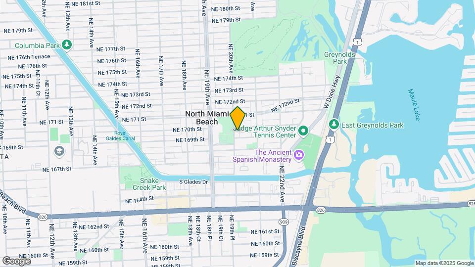 16931 NE 20th Ave Mapa y Detalles de la Ubicación