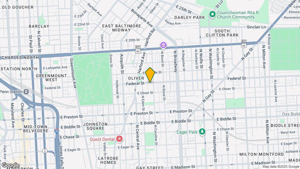 1433 Federal St Map and Location Details