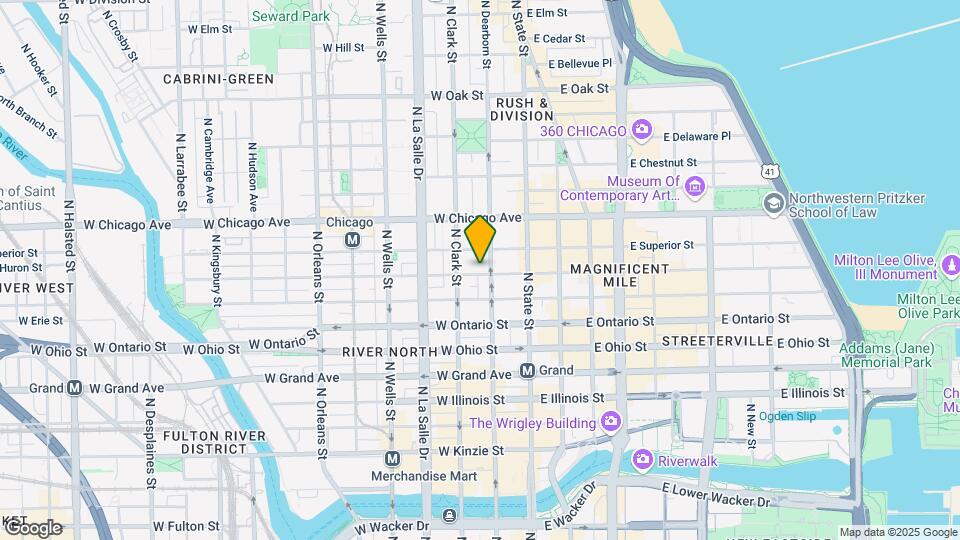 56 W Huron St Map and Location Details