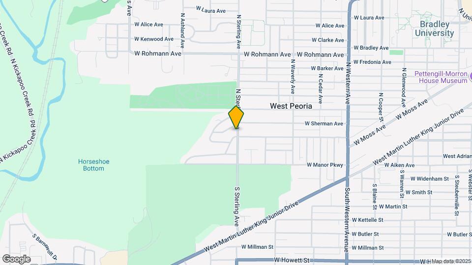 2501 W Moss Ave Map and Location Details