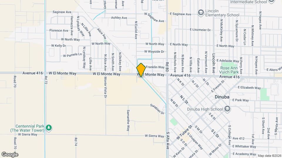 1656 E Dinuba Ave Map and Location Details