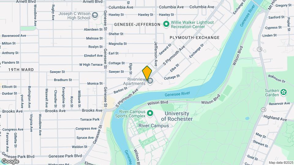 Riverview Collegiate Housing Map and Location Details