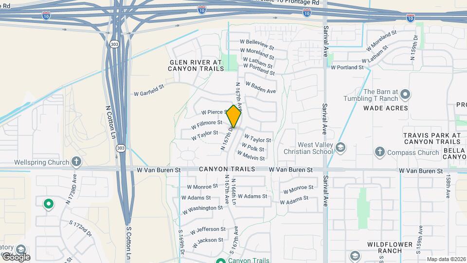 555 N 167th Dr Map and Location Details