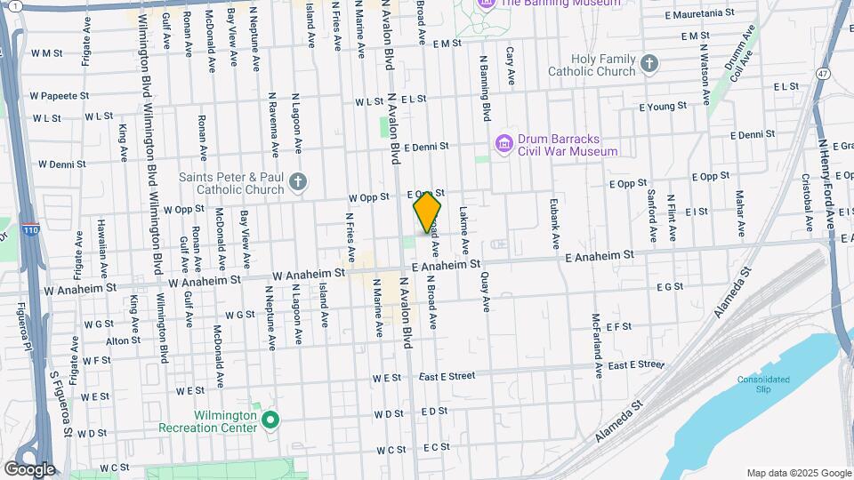 132 E I St Mapa y Detalles de la Ubicación