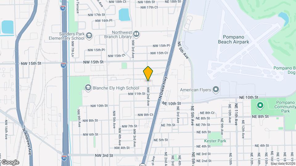 1309 NW 2nd Ave Map and Location Details