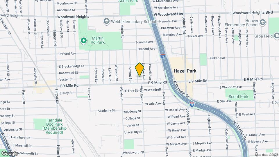 23028 Pilgrim Ave Map and Location Details