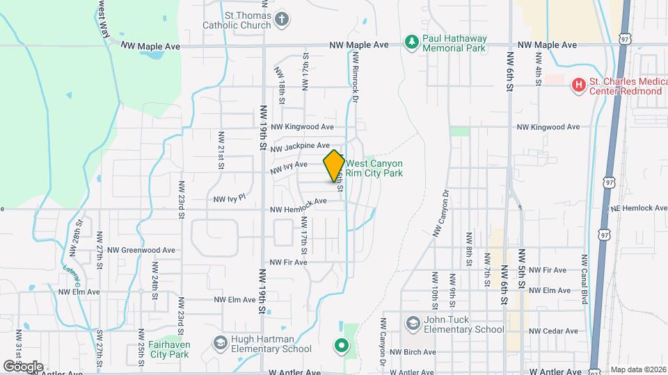 1530 NW Hickory Pl Map and Location Details