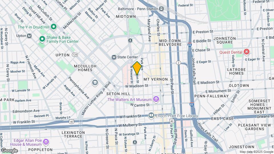 840 Tyson St Map and Location Details