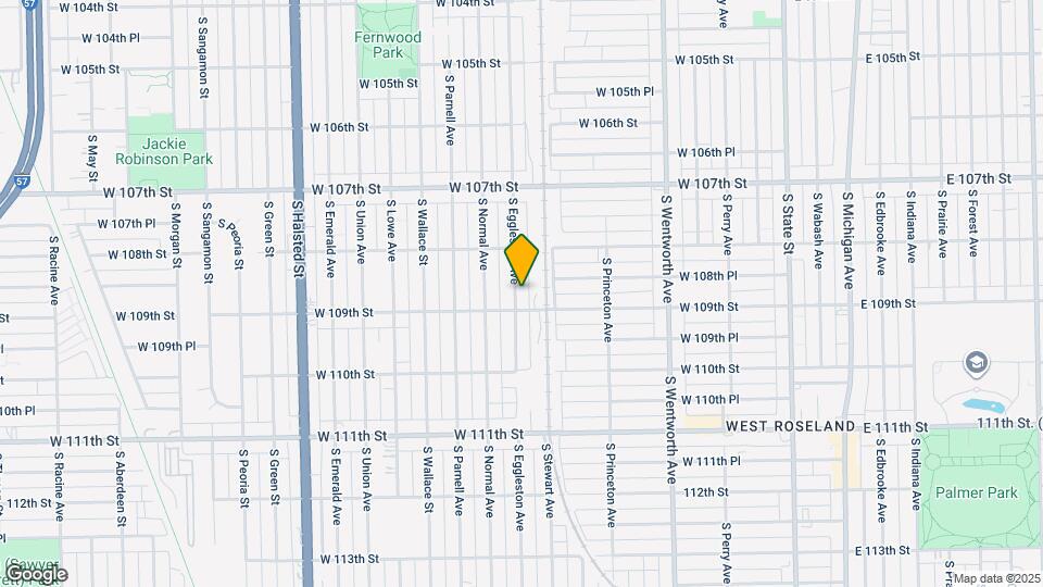 10847 S Eggleston Ave Map and Location Details