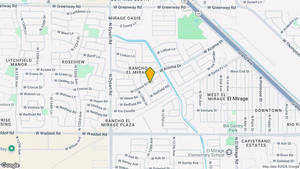 12821 W Crocus Dr Map and Location Details