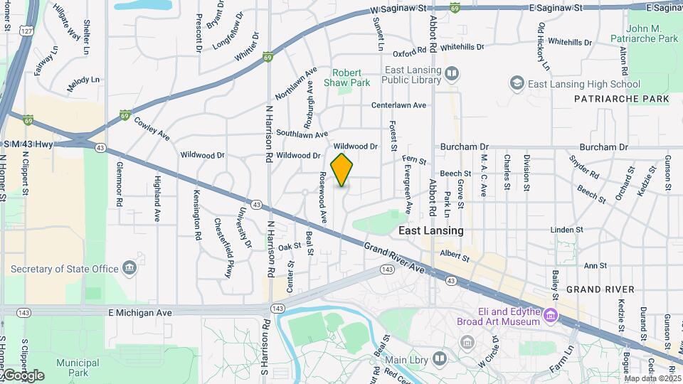 513 Hillcrest Ave Map and Location Details