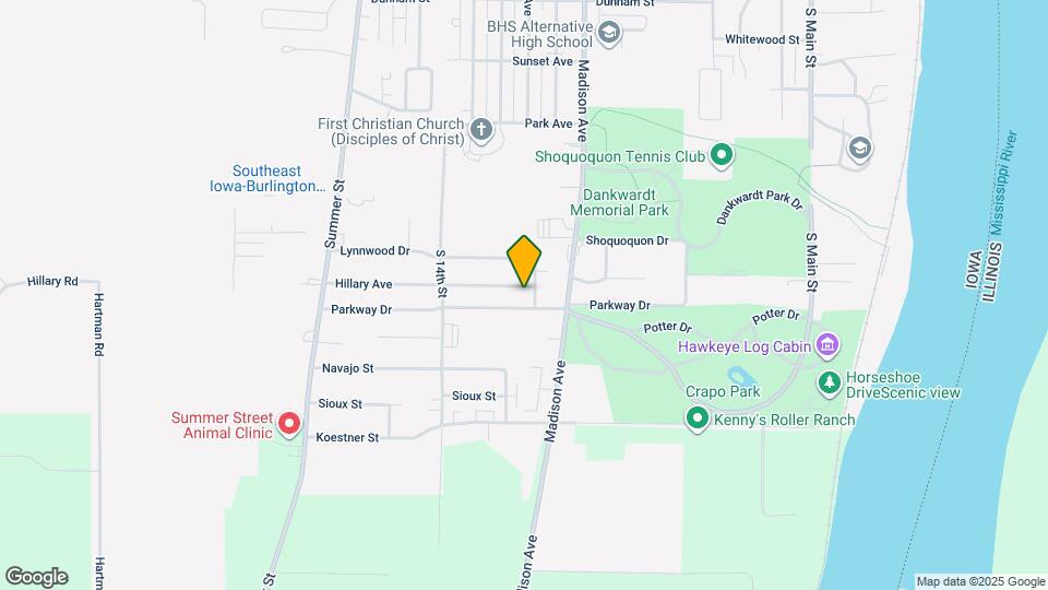 1103 Hillary Ave Map and Location Details