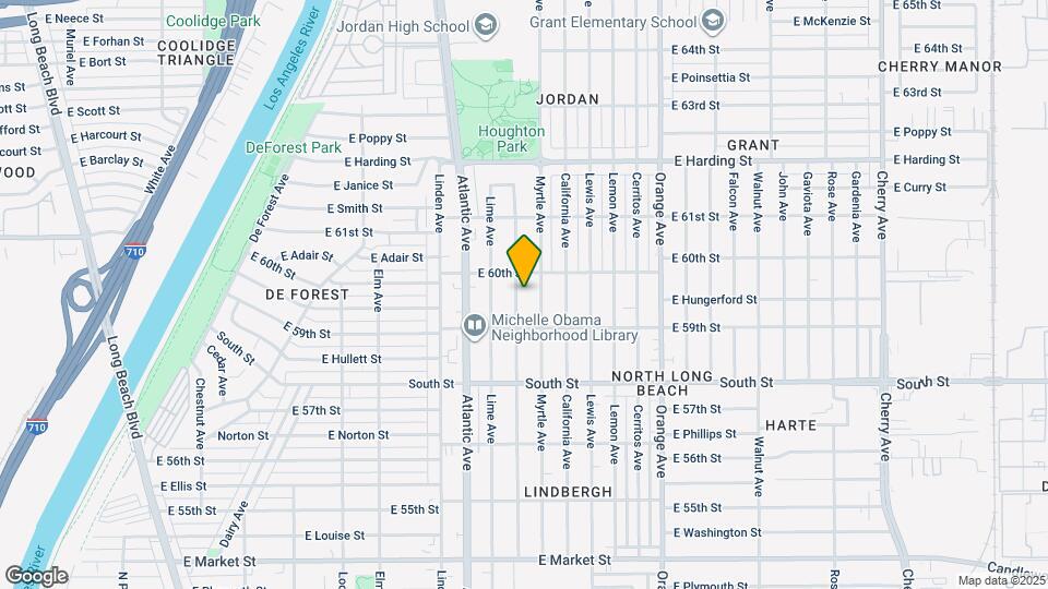 5958-5960 Olive Ave Map and Location Details