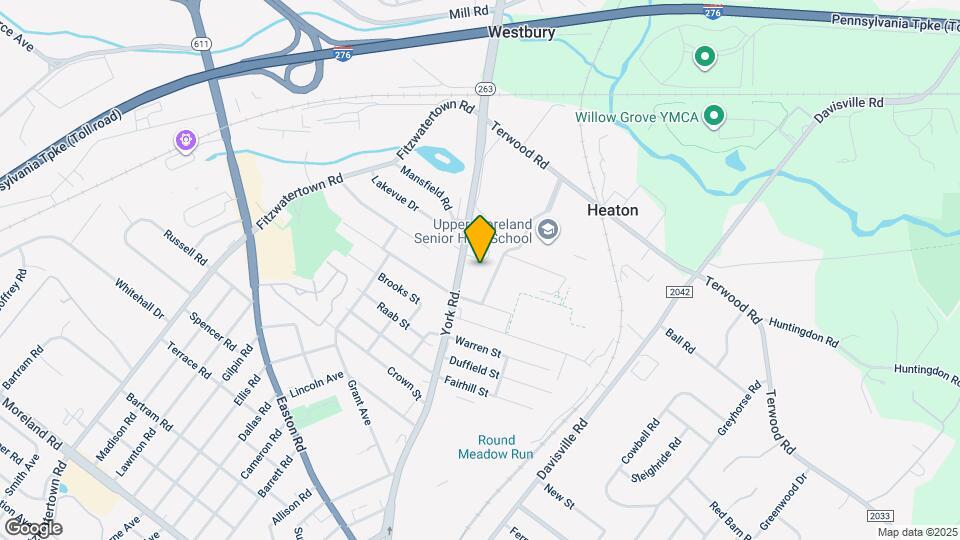 1017 N York Rd Map and Location Details