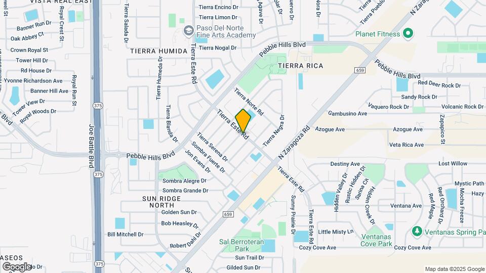 2260 Tierra De Paz Way Map and Location Details