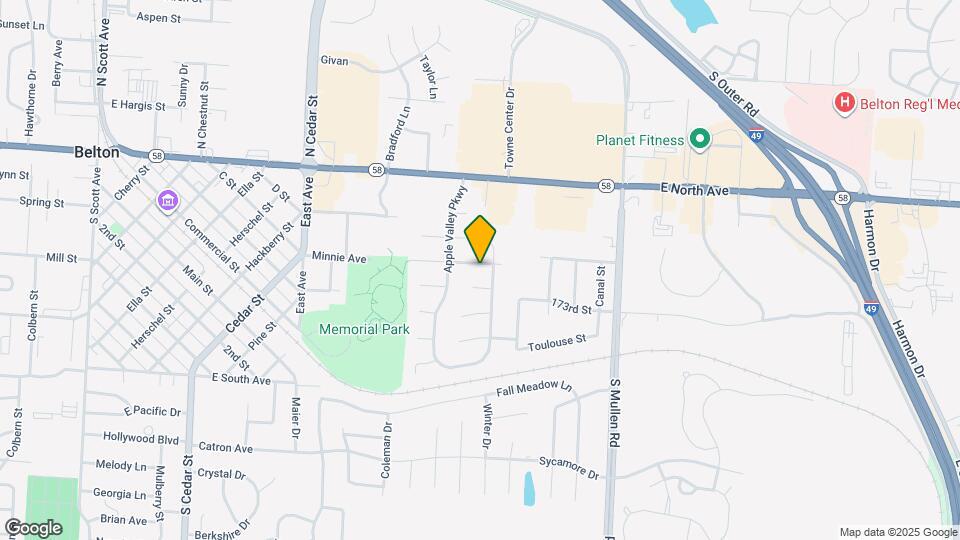 909 Minnie Ave Map and Location Details