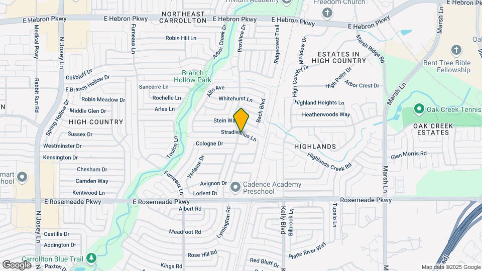 2100 Stradivarius Ln Map and Location Details
