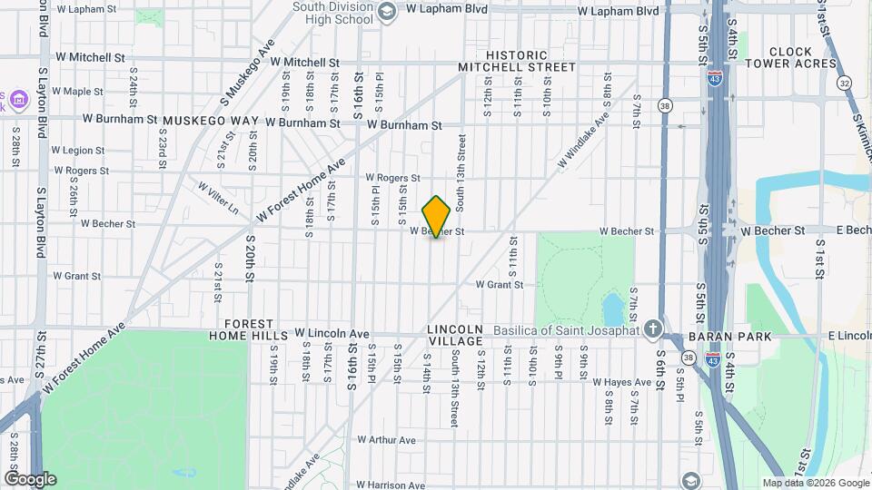 2116 S 14th St Map and Location Details