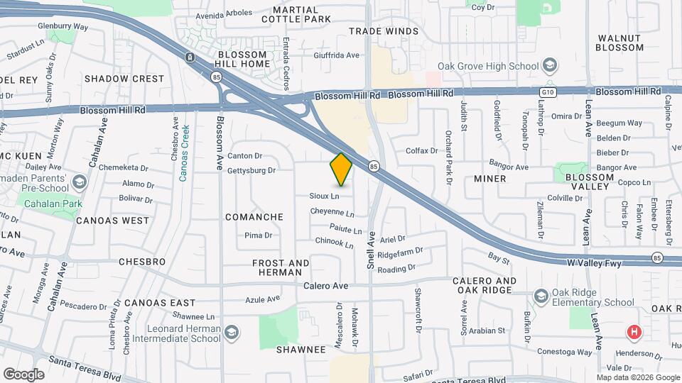 481 Sioux Ln Map and Location Details