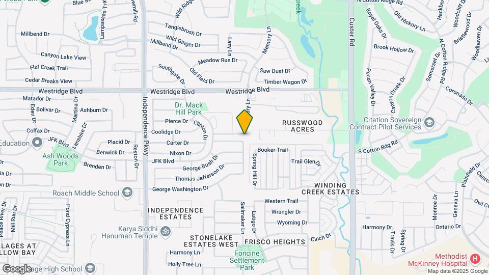 9500 Woodrow Wilson Dr Mapa y Detalles de la Ubicación