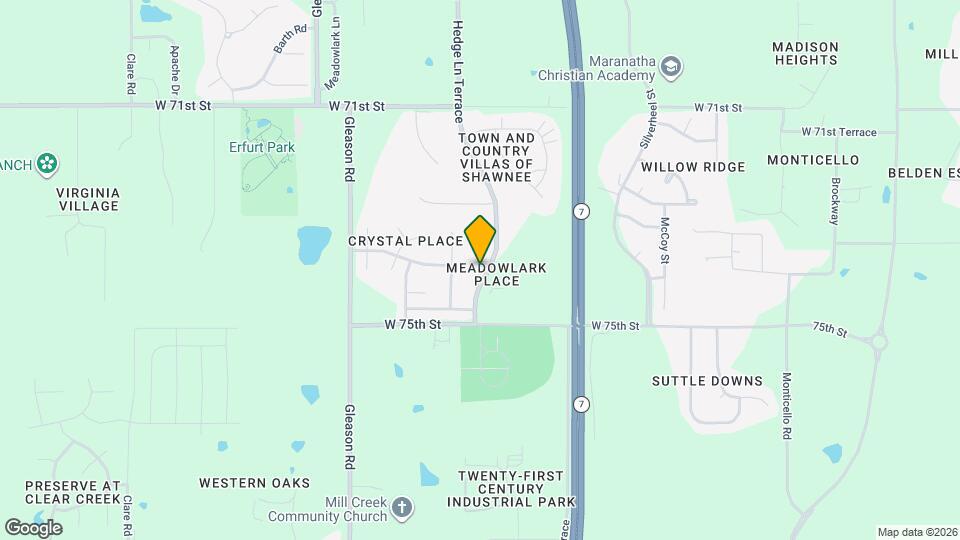 23501 W 73rd Terrace Map and Location Details
