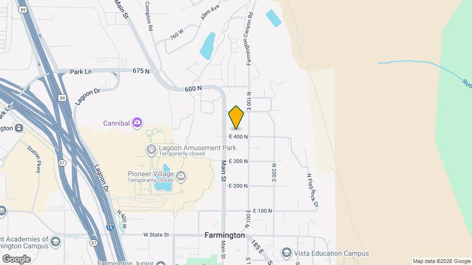 45 E 400 N Map and Location Details