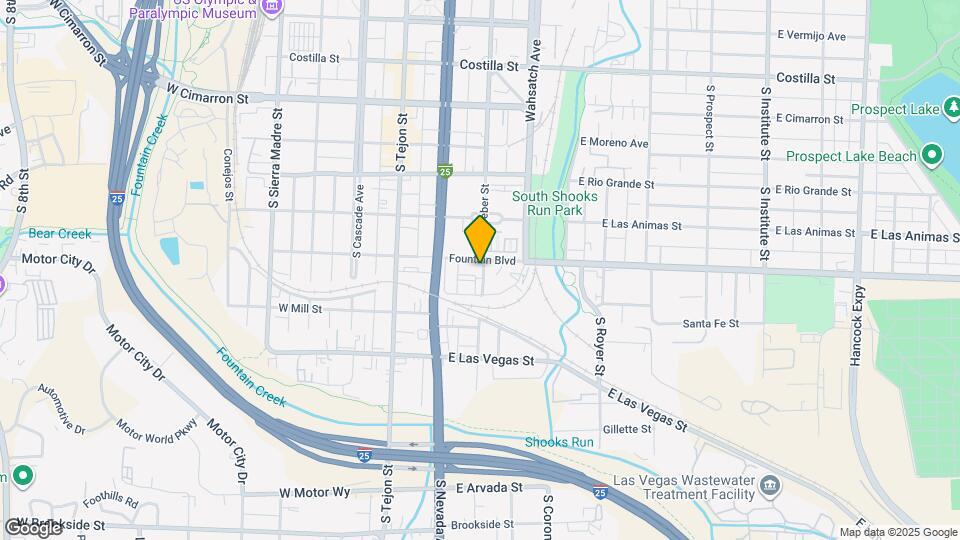 287 E Fountain Blvd Map and Location Details