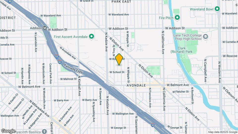 3318 N Albany Ave Map and Location Details