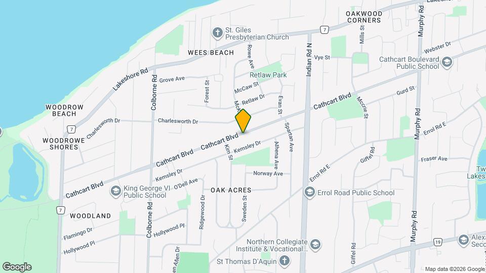 837 Cathcart Blvd Map and Location Details