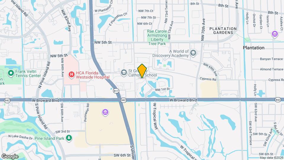 7524 NW 1st Pl Mapa y Detalles de la Ubicación