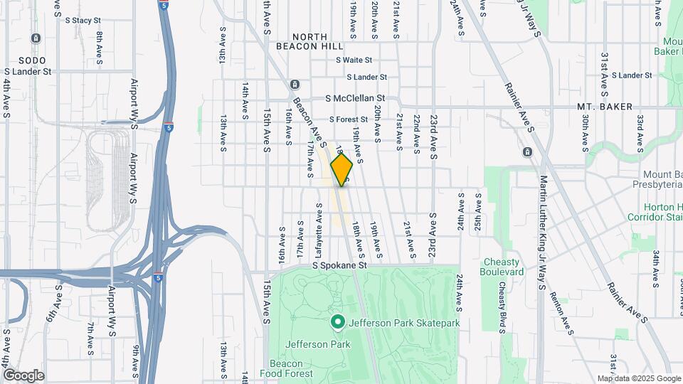 1741 S Hanford St Map and Location Details