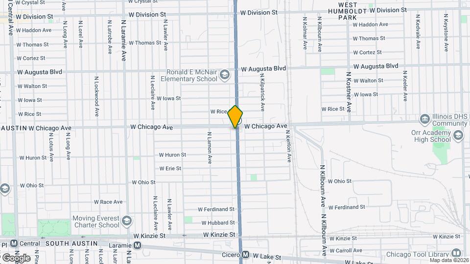 4801 W Chicago Ave Map and Location Details