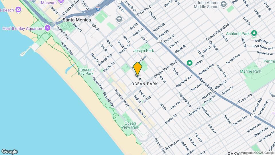 Beautiful Santa Monica Property Mapa y Detalles de la Ubicación