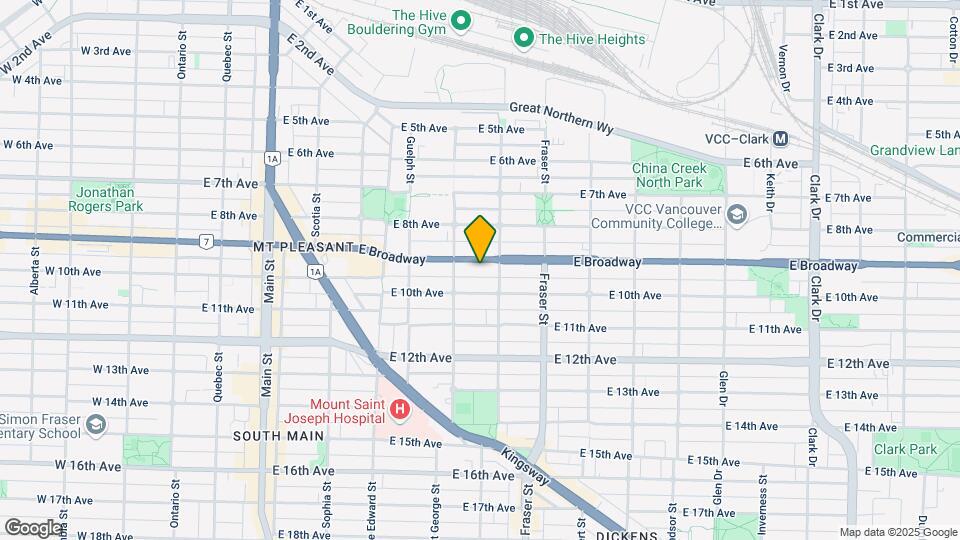 550 EB Studio Apartments Map and Location Details
